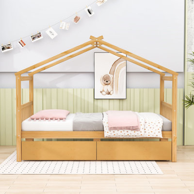 Arlando Twin Size House Bed with Storage Drawers