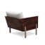 Chaise avec accoudoirs en cuir 31 po 31 po