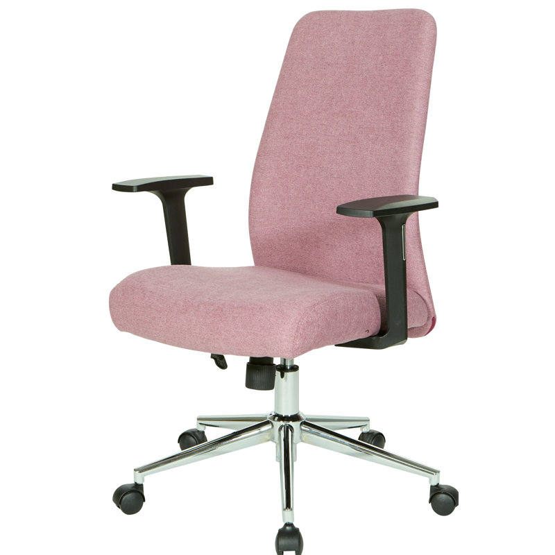 OSP Home Furnishings Evanston Task Chair, Orchid Fabric