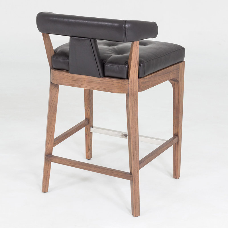 Moderno Stool, Black, Counter Stool (25" Seat Height)