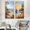 «Coastalbeach Beach Bliss Pointillism», 2 pièces sur toile