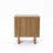 23.5" H Mid Century Modern Oak Nightstand with Drawers, Wood Bedside Table