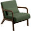 Fauteuil d'appoint rembourré en bois massif de 23 po de largeur avec un coussin supplémentaire-1197260740
