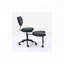 Chaise de bureau avec support lombaire et tabouret réglable,