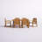 Anes 6 - Person Wood Patio Dining Set with Rectangular Table , Cushions Included