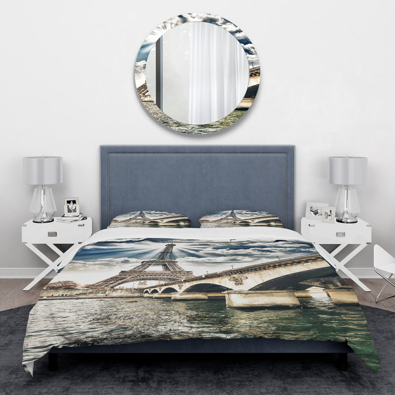 Ensemble de housse de couette global inspiration, Housse simple + 1 taie décorative