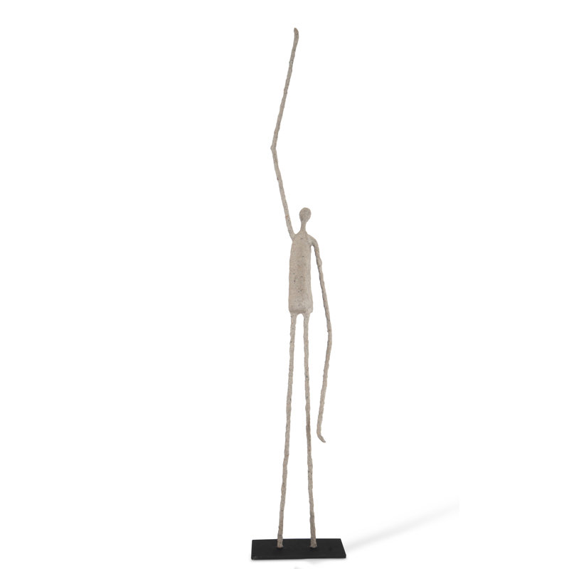 Figures Human One Arm up Statue