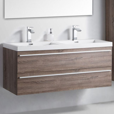 Ensemble de meuble-lavabo double 48 po