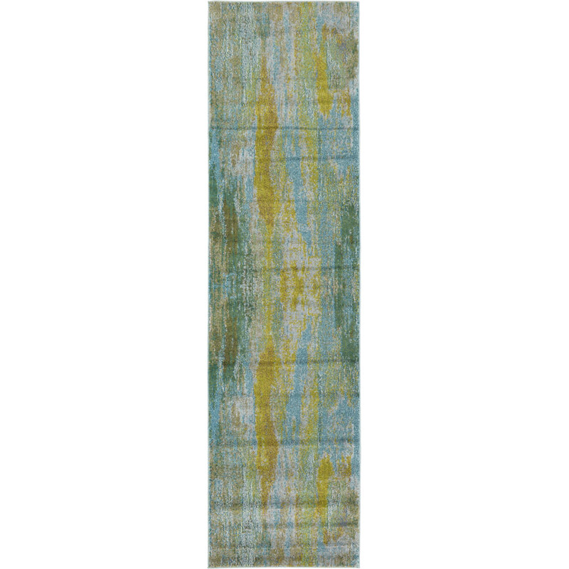 Rizer Washable Abstract Indoor Rug, Runner 2'7" x 10'