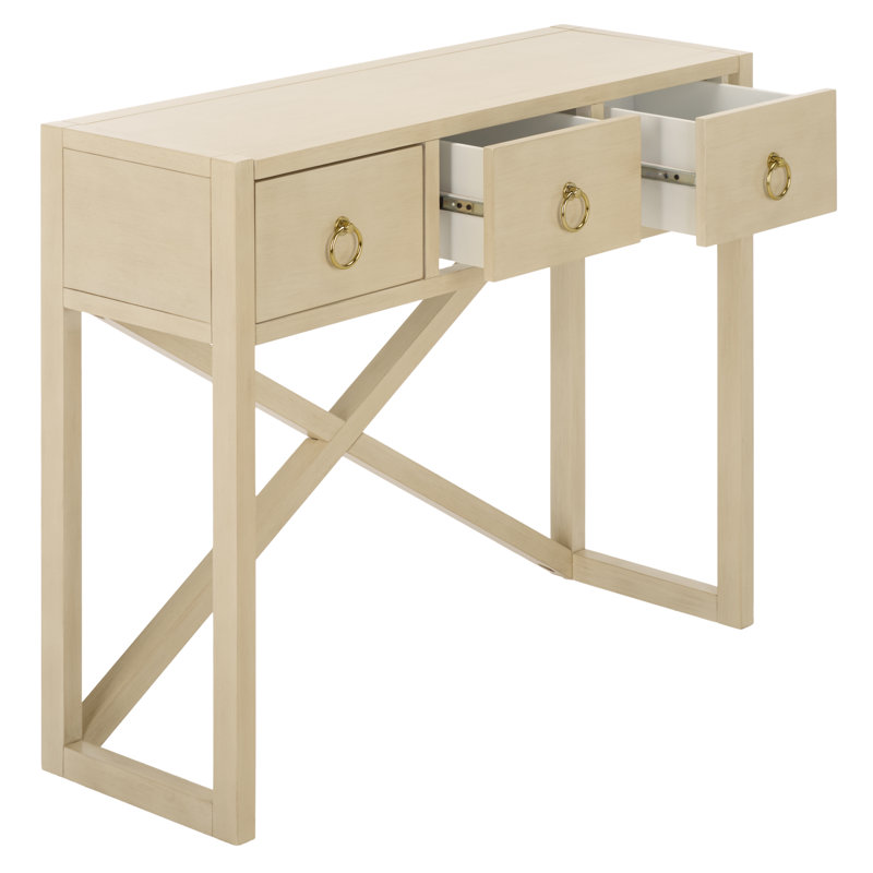Console 3 tiroirs Sadie, Antique / White