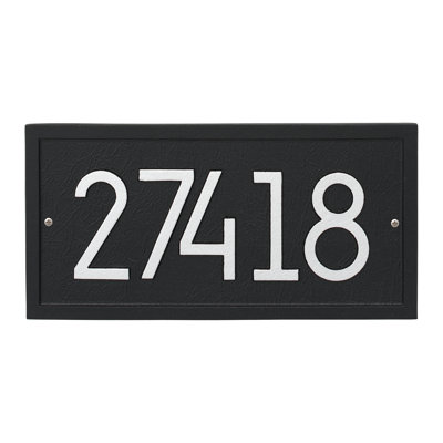 Rectangle Modern Personalized 1-Line Wall Address Plaque