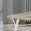 Ensemble de salle à manger 5 pièces en bois blanc et naturel avec table Windsor et 4 chaises Windsor