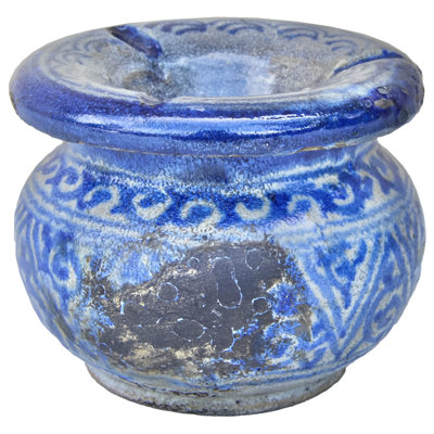 Cendrier en céramique marocain antique fait à la main