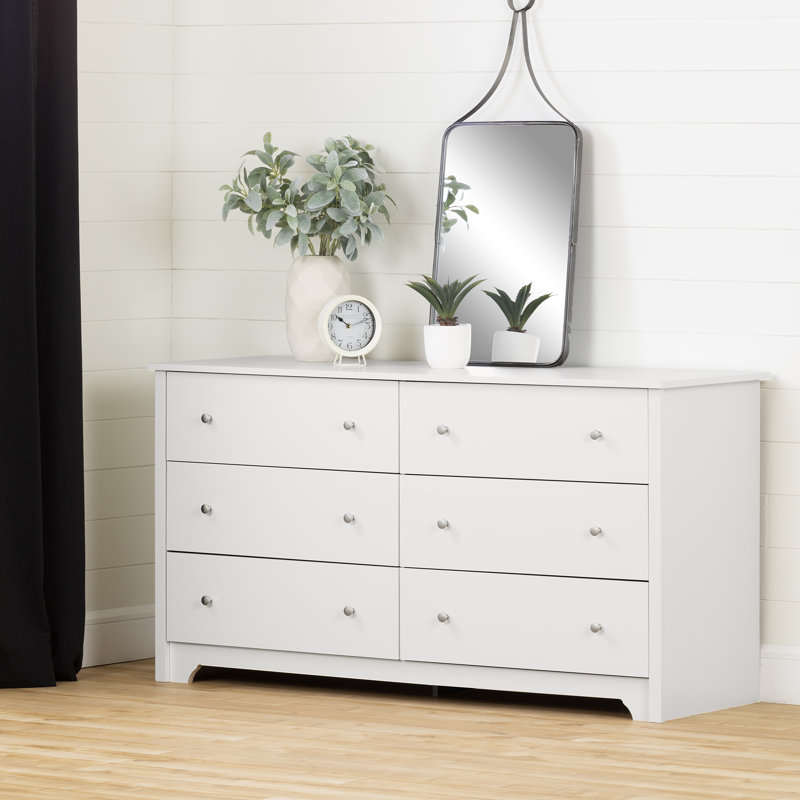 Salvat 6-Drawer Dresser, Pure White