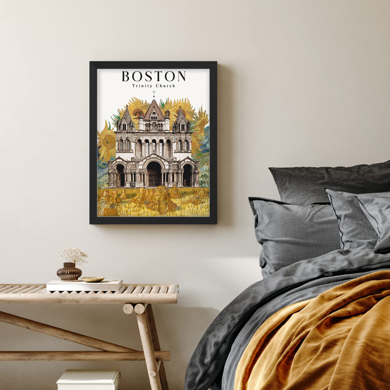«Trinity Church In Boston Massachusetts» sur, Noir