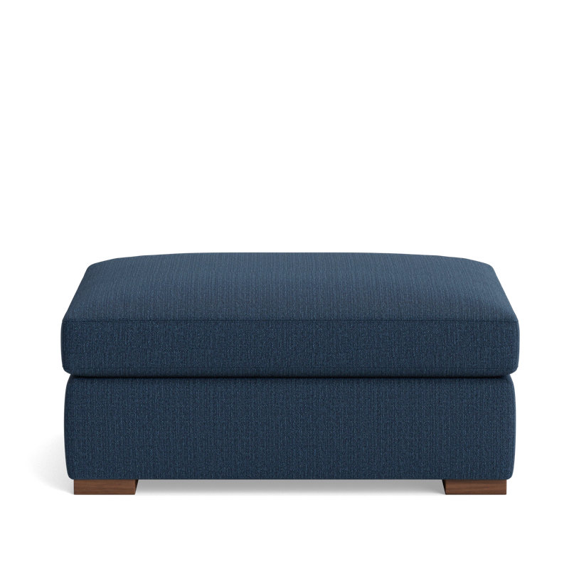 Lucca Ottoman, Performance Weave - Navy
