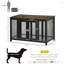 Furniture Style Dog Crate With Openable Top, Big Dog Crate End Table