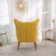 Fauteuil d'appoint en velours capitonné
