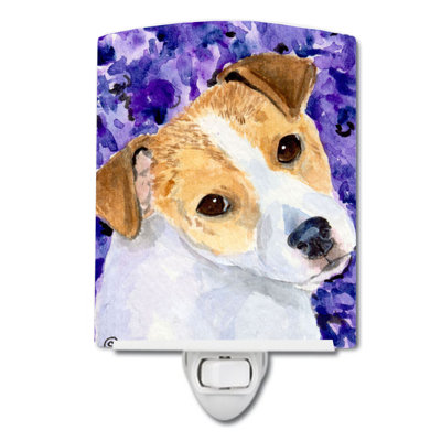 Luminaire de nuit en céramique jack terrier