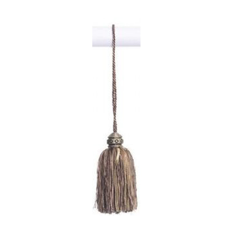 5% Polyester, 45% Rayon, And 10% Plastic Curtain Tieback, Wenge