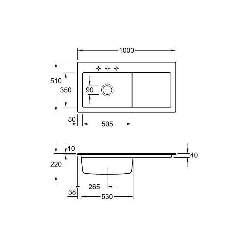 Subway 60 XL Single Bowl Kitchen Sink