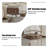 Modern Creative White Robot Multifunctional Rotating Movable Side Table
