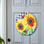 Ensemble de décoration de porte interchangeable 4 saisons Vibrant Blooms and Holiday Cheer