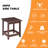 Denarrius Square Outdoor Side Table-1978008801
