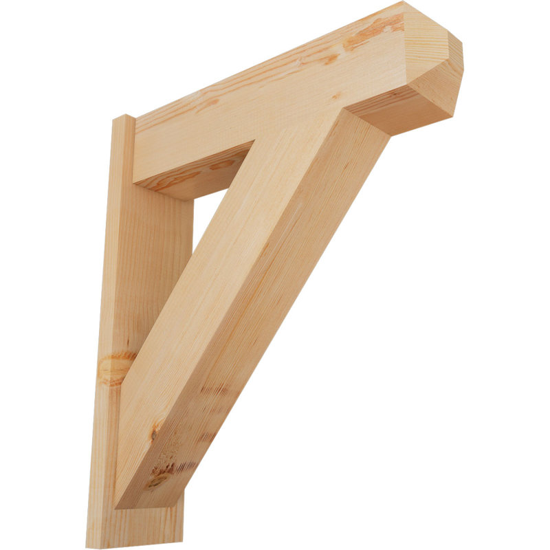 Artisan traditionnel en bois rustique, P 28 po x H 32 po, Sapin Douglas de 7 1/2 po (lisse)
