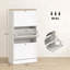 Armoire de rangement mince pour chaussures