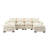 Reversible U-Shape Couch With Chenille And Upholstery Modular U-Shaped Comfortable Seating