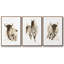 Rustic Bull II, ensemble de 3 toiles encadrées sur toile-1953006963-1953006960