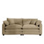 Canapé de salon moderne rembourré avec quatre coussins, offrant une assise profonde et un mélange de confort et de style pour votre maison-1019893882