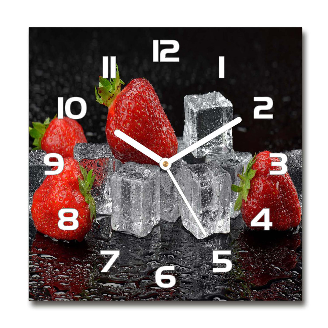 Analoge Wanduhr Strawberries with Ice 60 cm Geräuschlos