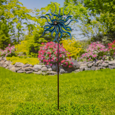 66.25" Tall Abstract Metal Windmill Stake "Harper"