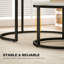 Set of Two Marble-Effect Coffee Tables-1532139416