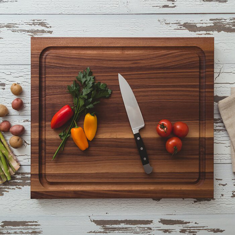 John Boos Reversible Walnut Cutting Board, 21.3"  x 19.4", Walnut