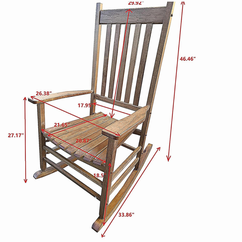 Fauteuil à bascule balcon adulte Balcon, Brun