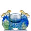 Navire, ding chinois, sculpture duo majestueuse