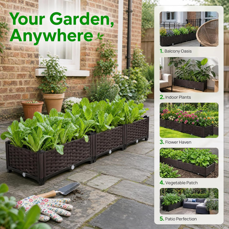 Raised Garden Bed Planter Box