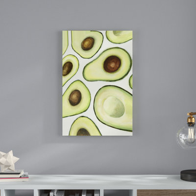 «Avocado Arrangement I» par Victoria Borges, reproduction d'art sur toile