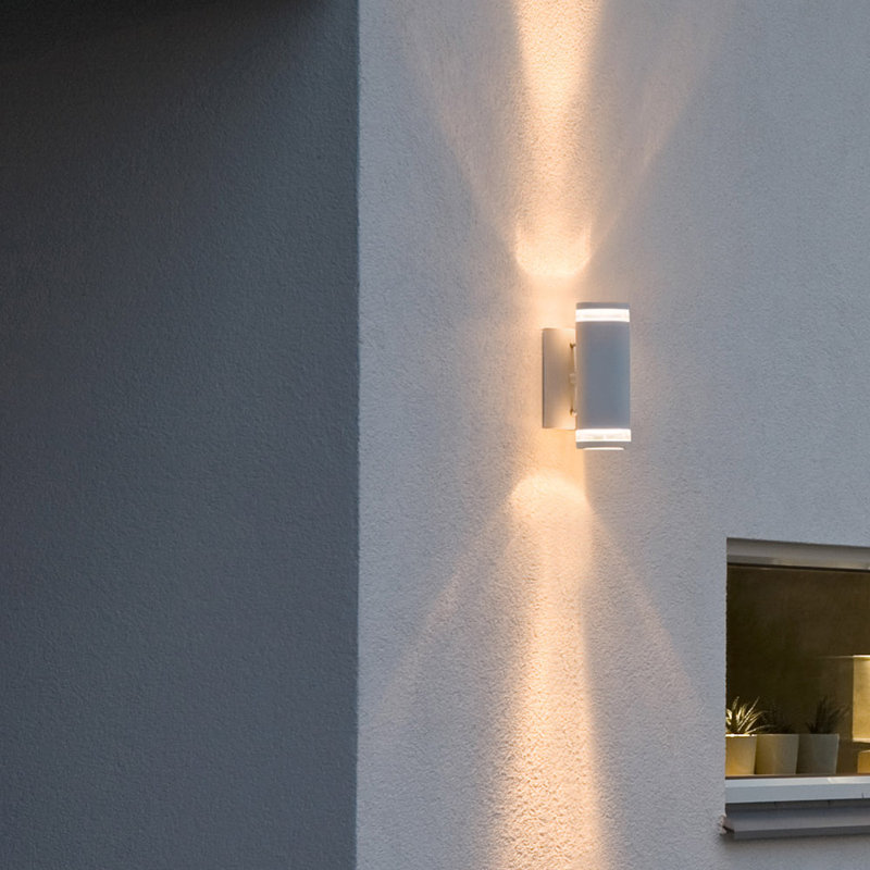 Modena 2 - Bulb 23.5cm H Outdoor Armed Sconce, Matt White