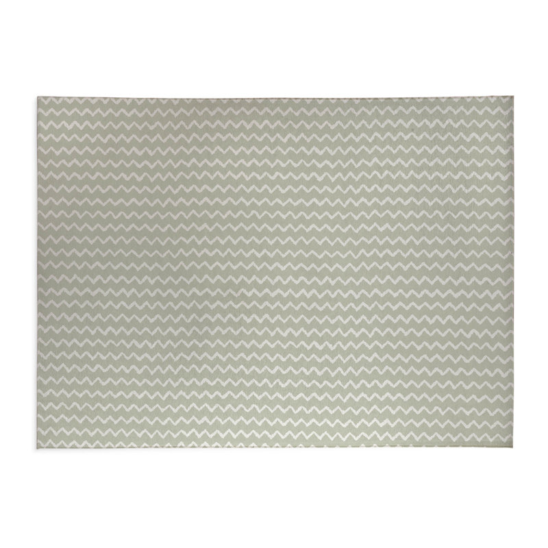 Paillasson à chevrons, Vert clair, L 60 po x L 84 po