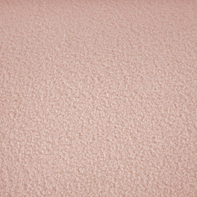 Causeuse Redwan, Tissu rose en fausse peau de mouton
