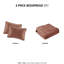 Couvre-lit très grand réversible 3 pièces très grand rouge argile - surdimensionné avec matelassage élégant, coton prélavé pour le confort, comprend 2 taies décoratives assorties, lavable à la machine,