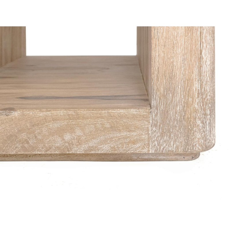 Table de chevet 1 tablette Balam, Ivoire ivoire