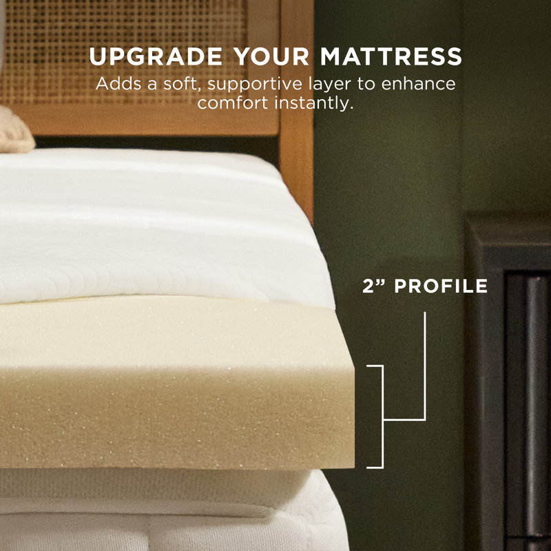 TEMPUR-Cloud 2" Memory Foam Mattress Topper, King