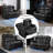 58.3" Manual Loveseat Recliner Sofa,Reclining Loveseat Home Theater Seating with LED Lights, USB Ports, Storage,Wall Hugger Recliner Couch for Living Room-1583235945