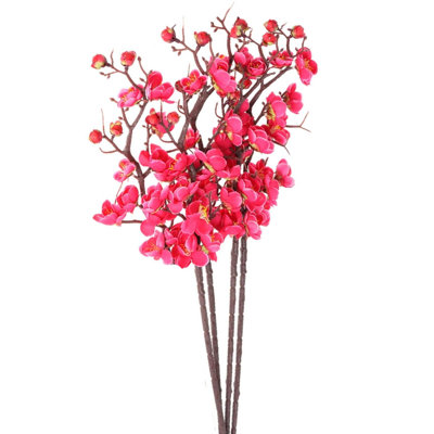 Arrangement de tiges de cerisier en fleurs, de buissons et de jets