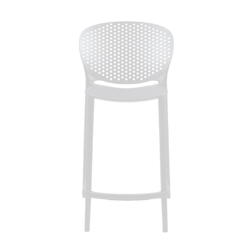 Tabouret de bar 25,5 po Elsaid, Blanc